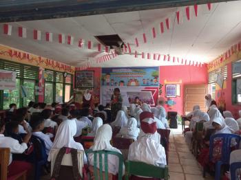 Babinsa Koramil 0313-07  Kampar Sosialisasi Stop Bullying di SDN 020 Kualu Nenas